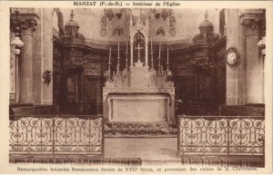 CPA MANZAT Interieur de l'Eglise (1252904)