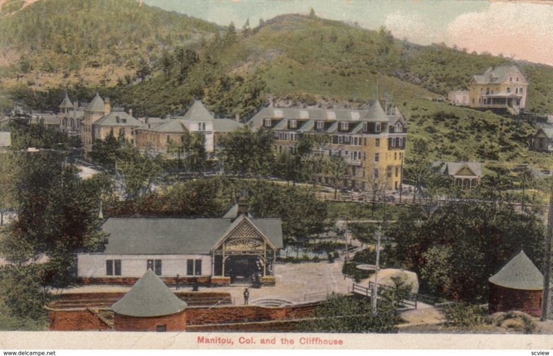 Cliffhouse, Partial View Of Manitou,Colorado, 1908
