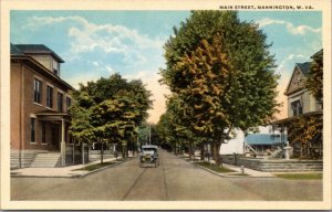 Postcard WV Mannington - Main Street