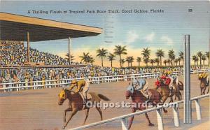 Thrillig Finish at Tropical Park Race Track Coral Gables, Florida, FL, USA Ho...