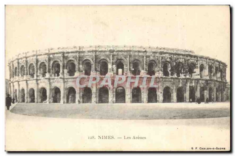 Postcard Old Nimes Les Arenes