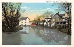 Scene On Mill Race  Albion MI 