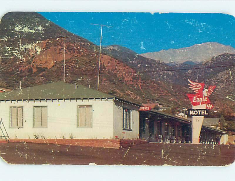 1950's EAGLE MOTEL Manitou Springs Colorado Colorado CO j6364