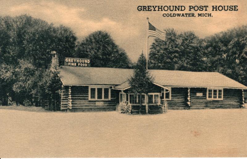 US    PC1884 GREYHOUND POST HOUSE, COLDWATER, MICH