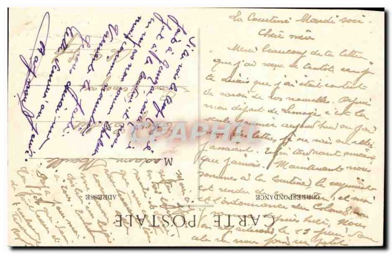 Creuse Old Postcard Camp of Courtine Tents (militaria)