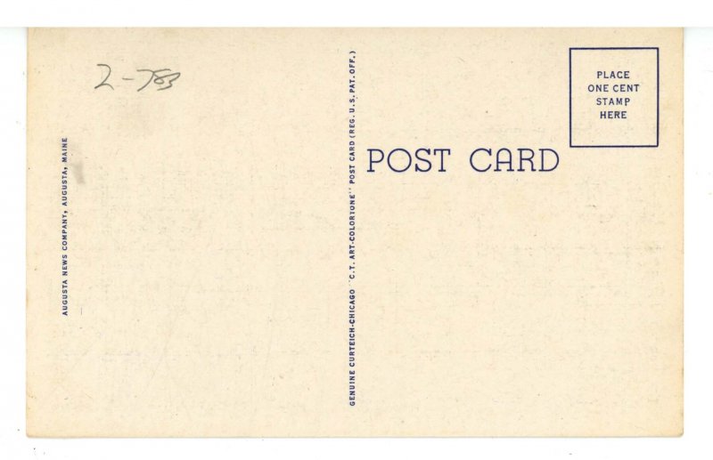 ME - Augusta. Bird's Eye View ca 1940