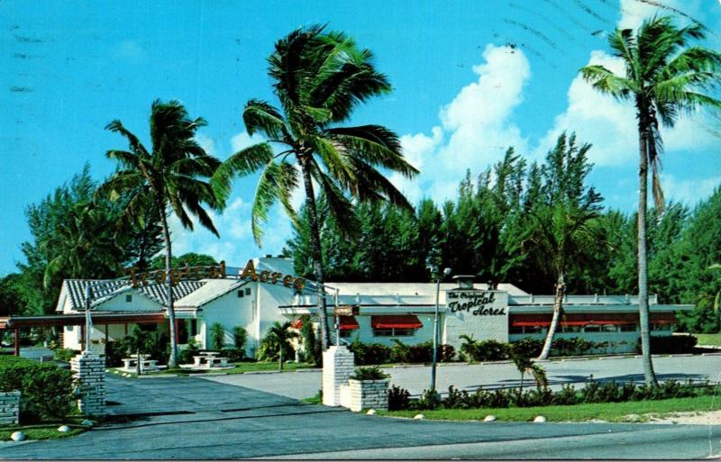 Florida Dania Tropical Acres Restaurant 1970