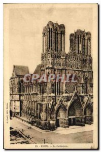 Old Postcard Reims Cathedrale