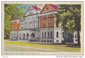 Court House, St. Thomas, Ontario, Canada, 1910-1920s
