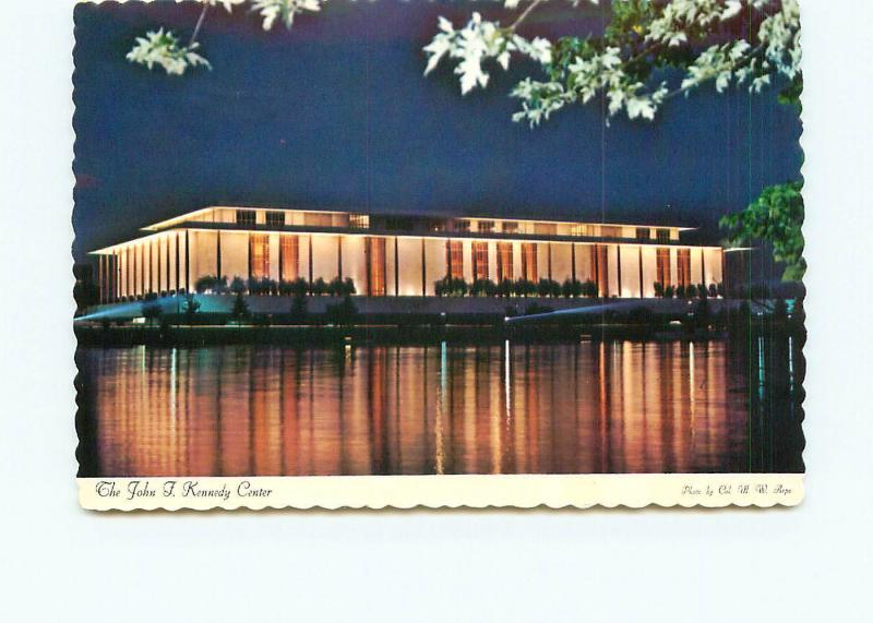 Postcard Virginia John F Kennedy Center Performing Arts Night Scene  # 4511A 