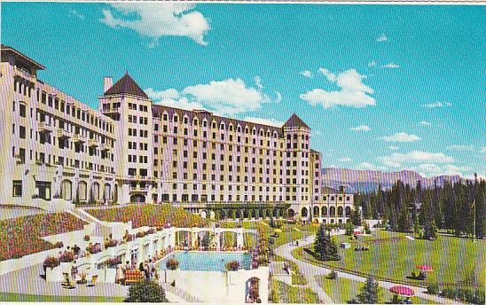 Canada Alberta Lake Louise Chateau Lake Louise With Pool