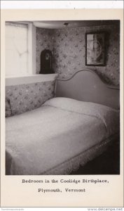 Vermont Plymouth Bedroom In The Coolidge Birthplace Real Photo