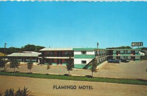 Canada Flamingo Motel Fairview Alberta Chrome Postcard 03.96 