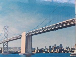 Postcard  San Francisco-Oakland Bridge in California        X7