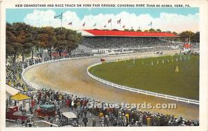 New Grandstand & Race Track on York Fair Ground York, Pennsylvania, PA, USA H...