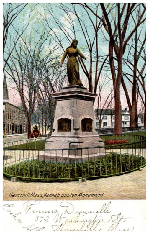 Massachusetts  Haverhill Hannah Duston Monument