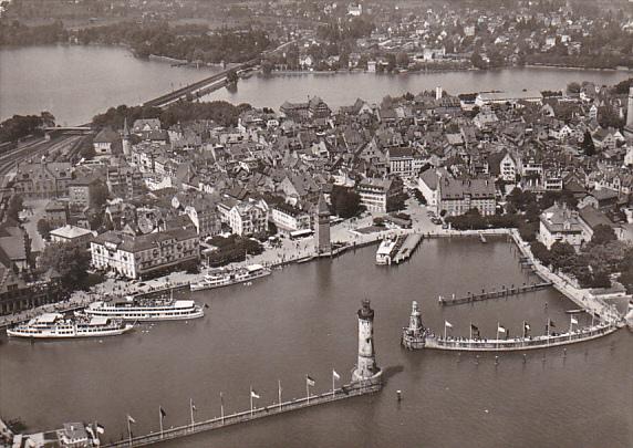 Germany Lindau Hotel Reutemann und Hotel Seegarten 1957