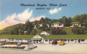 Murphy North Carolina Mooreland Heights Motor Court linen antique pc Y14862