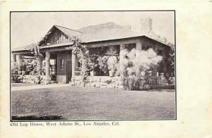 CA, Los Angeles, California, Old Log House, West Adams Street