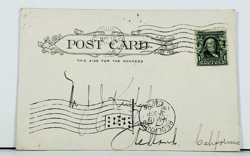 MO Bird's Eye View of St Louis West From Court House Missouri c1906 Postcard E13