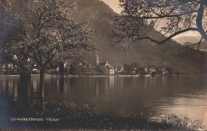Switzerland Vierwaldstättersee Vitznau Vintage RPPC 09.20