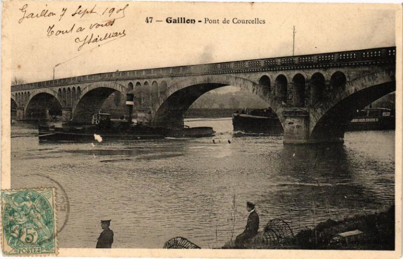 CPA GAILLON-Pont de Courcelles (29217)