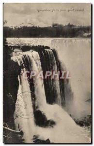 Canada - Horseshoe Falls from Goat Island - Old Postcard