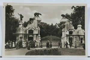 Hauptengang Carl Hagenbeck's Tierpark Stellingen-Hamburg Main Entr. Postcard L5