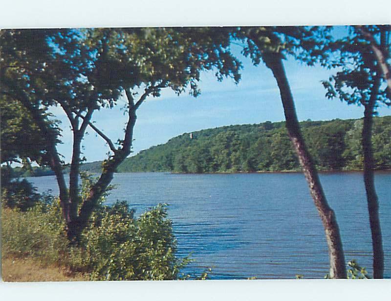 Pre-1980 RIVER SCENE Oregon - Near Rockford & Sterling Illinois IL hp5217