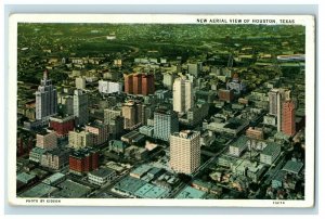 C.1910 Bird's Eye View Houston, Texas Downtown Postcard P186
