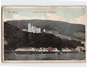Postcard Stolzenfels Castle Koblenz Germany