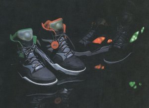 Reebok Basketball 2011 Luminous Glow In The Dark Trainers Postcard