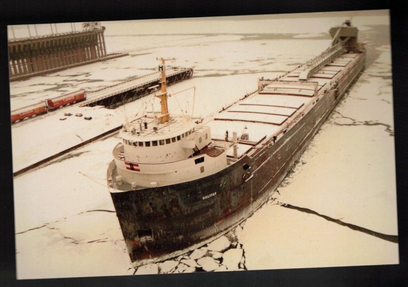 Canada Steamship Lines - SS Halifax In Ice At Thunder Bay, Ontario