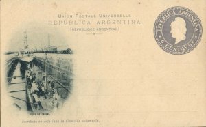 argentina, BUENOS AIRES, Dique de Carena (1890s) Postal Stationery