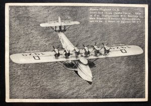 Mint Dornier DOX Seaplane RPPC Postcard Biggest In The World In Flight