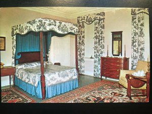 Vintage Postcard 1974 Batsto Historic Village Mansion Bedroom Hammonton NJ 