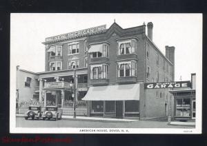 DOVER NEW HAMPSHIRE AMERICAN HOUSE GARAGE ANTIQUE VINTAGE POSTCARD N.H