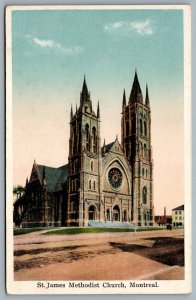 Postcard Montreal Quebec c1905 St. James Methodist Church