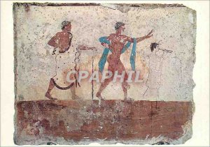 Postcard Modern Paestum tomb table to the west with the convoy J 480 C