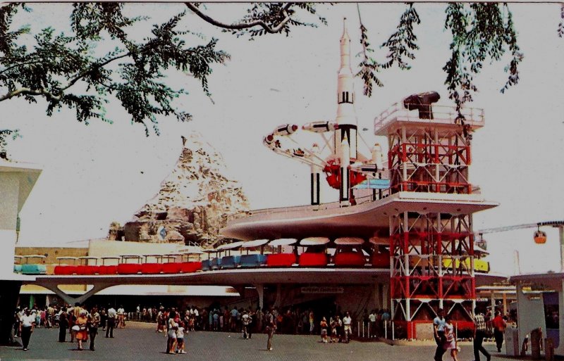 1960's/70's Tomorrowland, Matterhorn, Disneyland, California Chrome Postcard