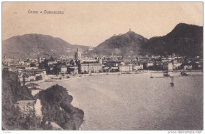 COMO, Lombardia, Italy, 1900-1910's; Panoramic View