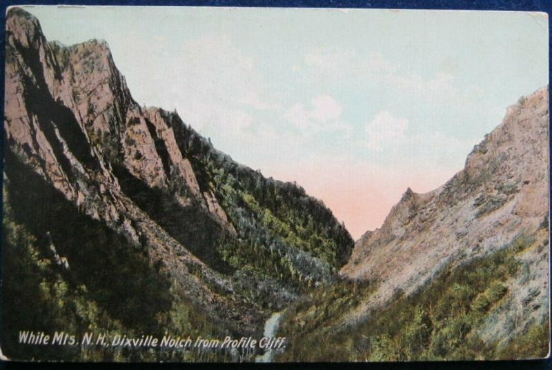 Dixville Notch From Profile Cliff White Mountains NH 1911 Hugh C Leighton