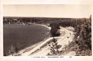 CANADA Ontario Postcard Real Photo RPPC c1940s CALLANDER Burford Hill 164