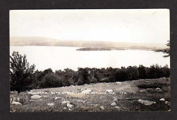 ME Bear Spring Camps OAKLAND MAINE Real Photo Postcard