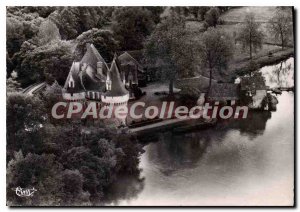 Postcard Modern Bazouges sur Loir Sarthe Aerial view Chateau Bazouges