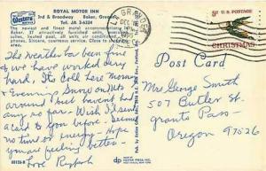 OR, Baker, Oregon, Royal Motor Inn, Dexter Press 88126-B