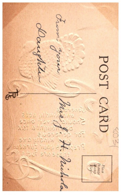 Thanksgiving Turkey , Axe, Poem