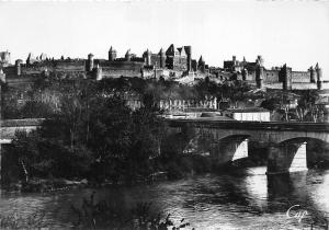 BR11776 Carcassonne La cite et les ponts  france  real photo