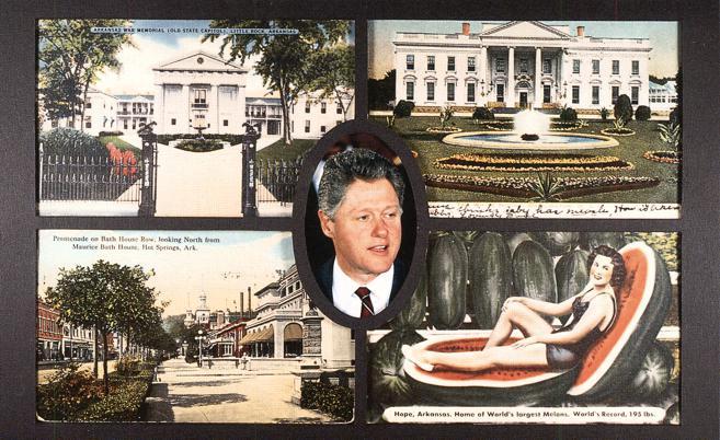 President Clinton and Vintage Arkansas Views - 1993 Postcard Show