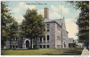ELKHART, Indiana, 1900-1910's; High School